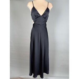 2bella Black Spaghetti Strap Cut Out Maxi Dress Size Medium